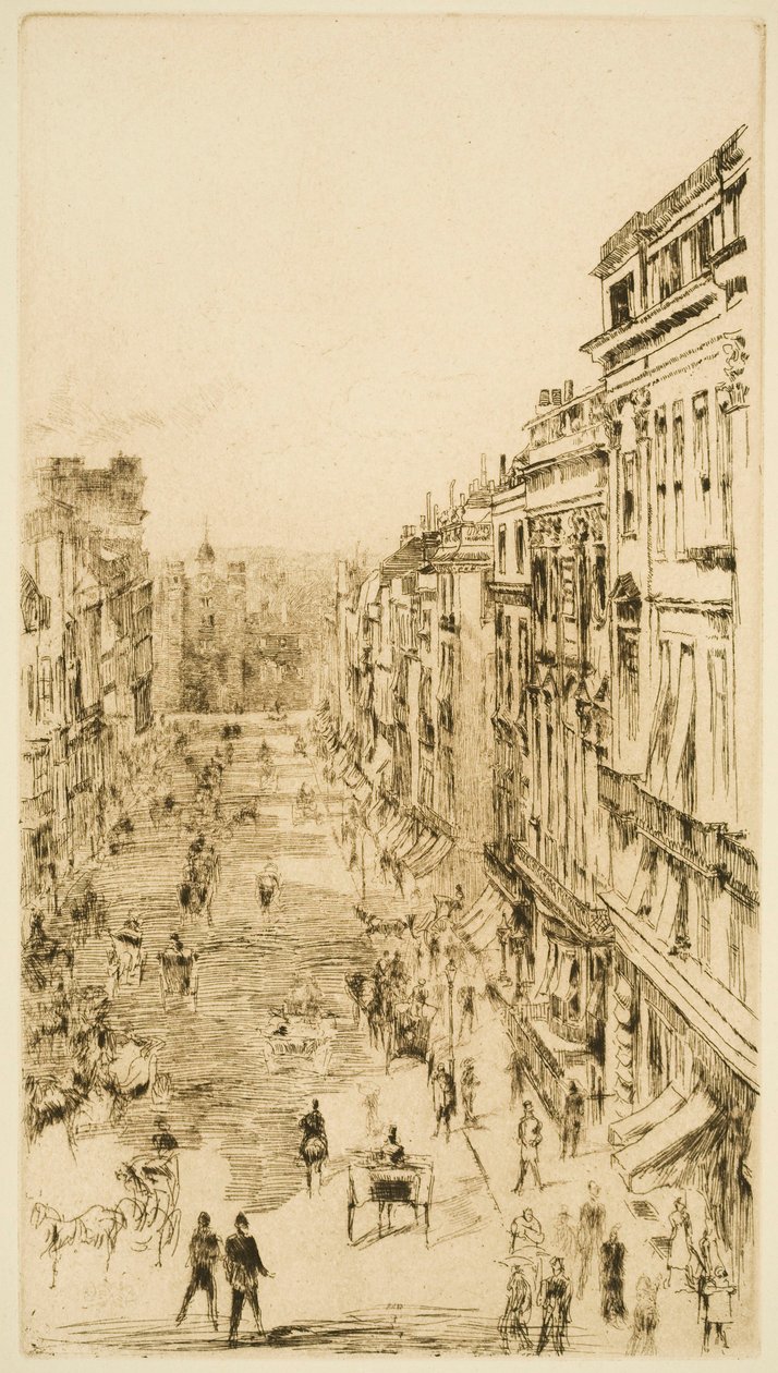 St James’s Street en Londres de James Abbott McNeill Whistler