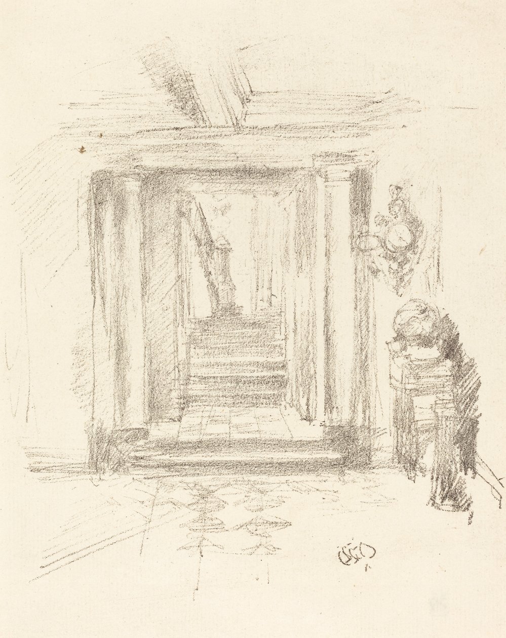 Escalera, 1891 de James Abbott McNeill Whistler