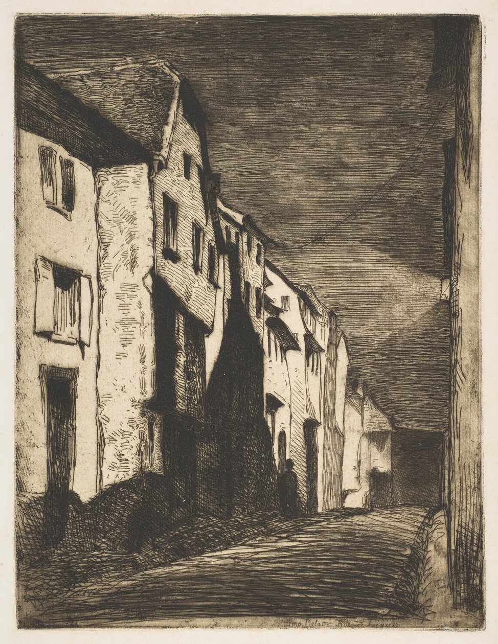Calle en Saverne, 1858 de James Abbott McNeill Whistler