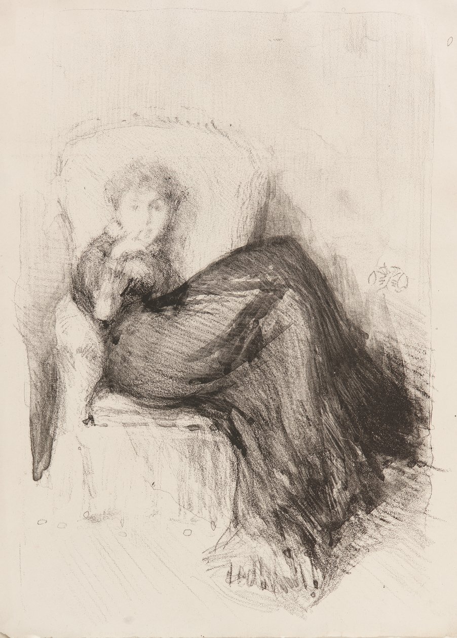 Estudio - Maude Sentada de James Abbott McNeill Whistler