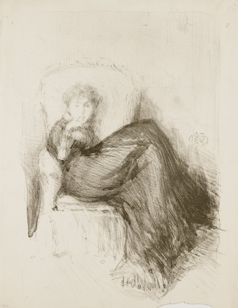 Estudio: Maud sentada, 1878 de James Abbott McNeill Whistler