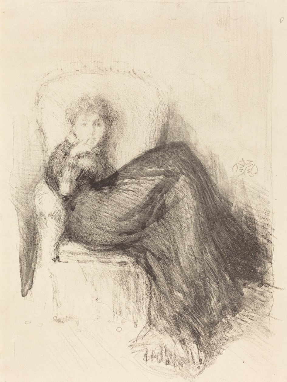 Estudio: Maude Sentada, 1878 de James Abbott McNeill Whistler
