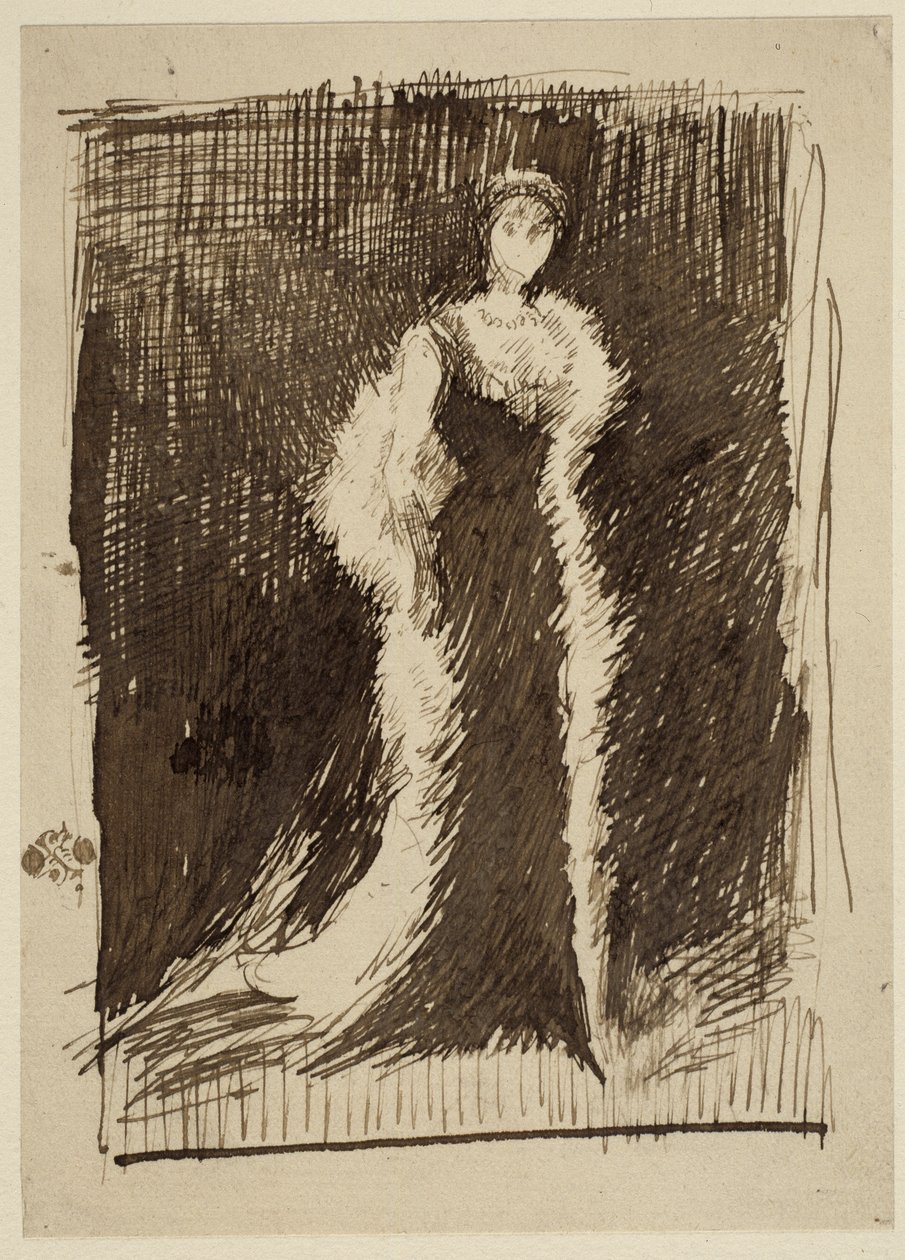 Estudio para Arreglo en negro: Lady Meux, 1881 de James Abbott McNeill Whistler