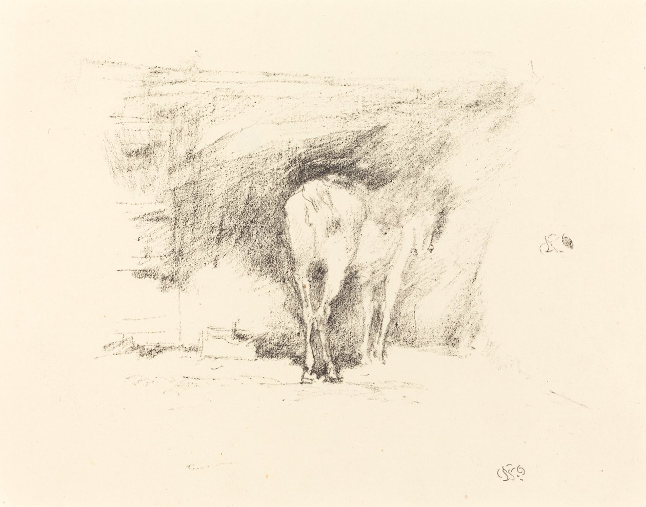Estudio de un caballo, 1895 de James Abbott McNeill Whistler