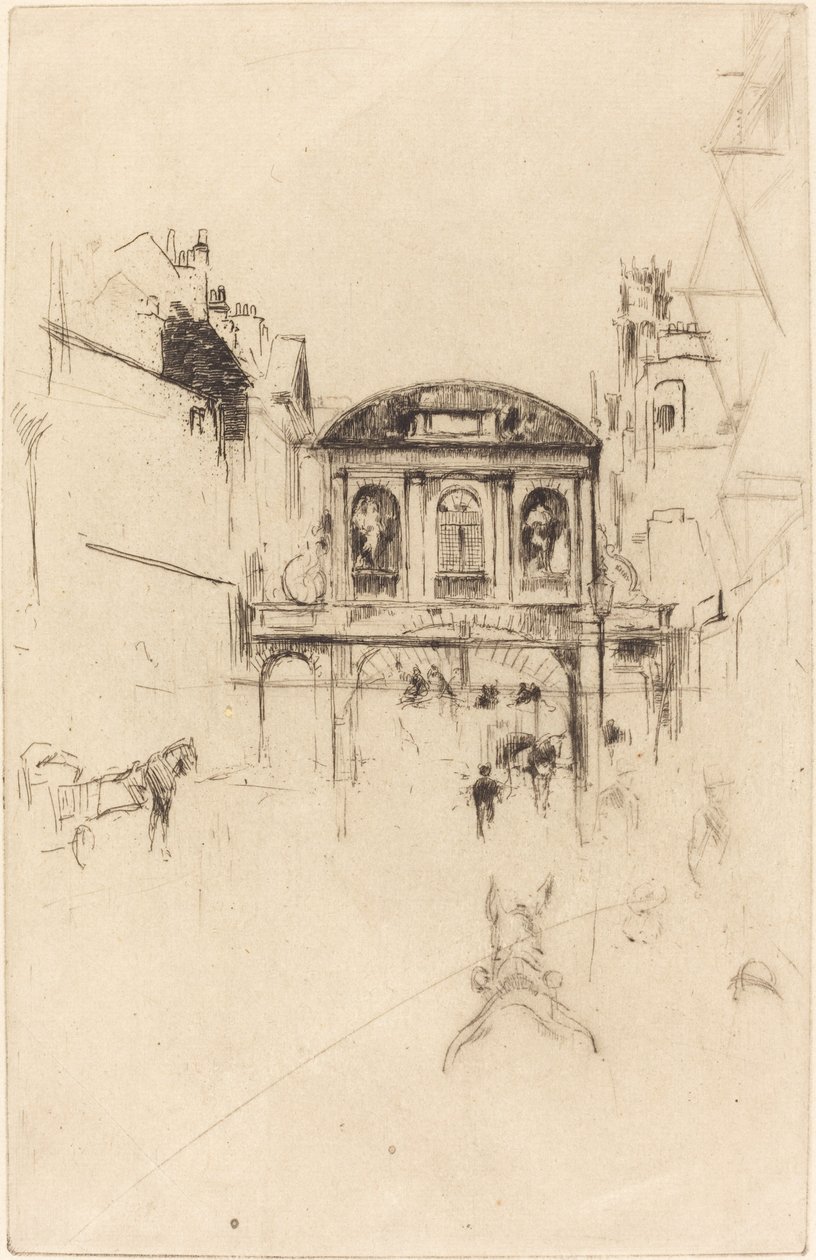 Temple Bar, c. 1877 de James Abbott McNeill Whistler