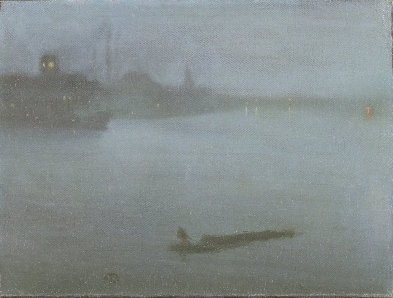 El Támesis - Nocturno en azul y plata, c.1872/8 de James Abbott McNeill Whistler