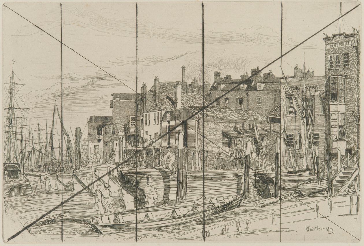 Policía del Támesis, 1859 de James Abbott McNeill Whistler