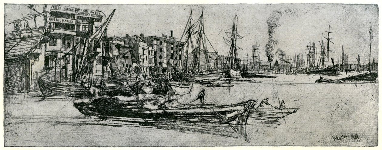 Almacén del Támesis, siglo XIX 1904 de James Abbott McNeill Whistler