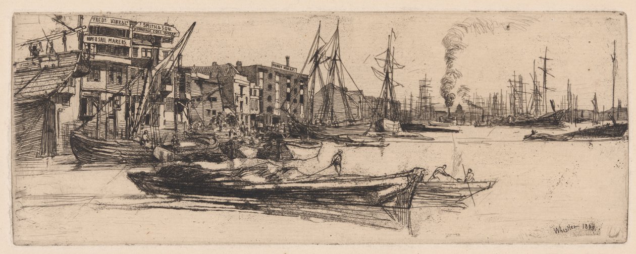 Almacenes del Támesis de James Abbott McNeill Whistler