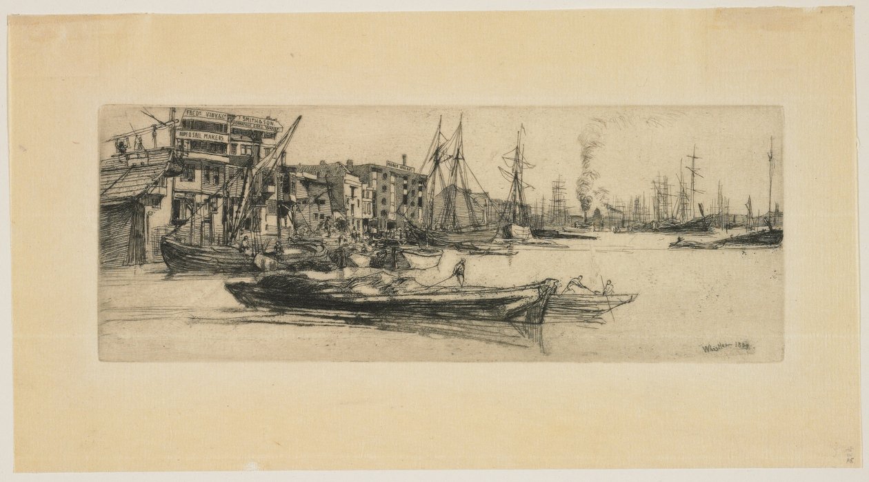 Almacenes del Támesis de James Abbott McNeill Whistler