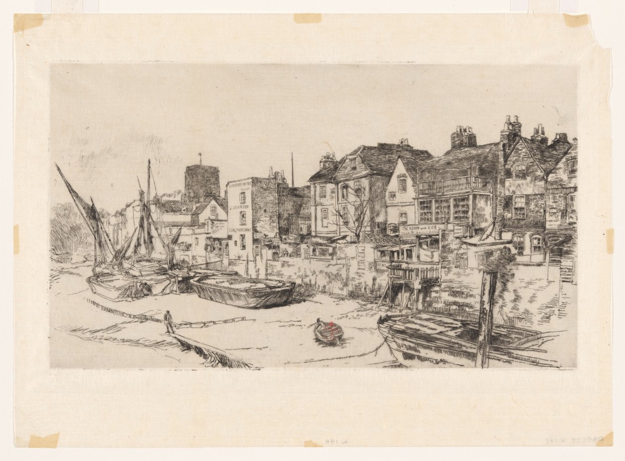 El "Adán y Eva", Viejo Chelsea de James Abbott McNeill Whistler