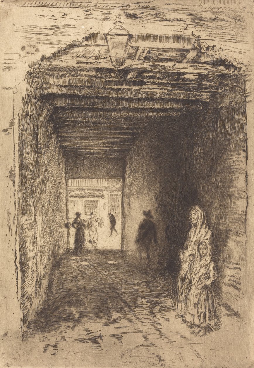 Los mendigos, 1879-1880 de James Abbott McNeill Whistler