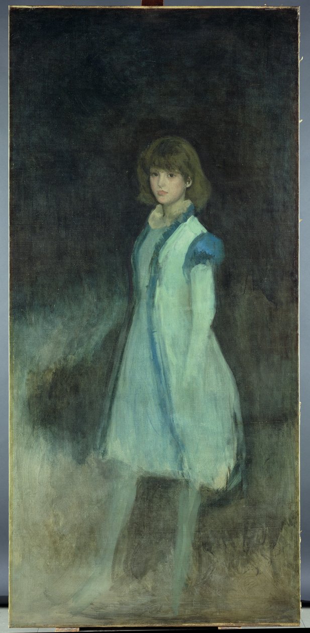 La chica azul: Retrato de Connie Gilchrist (1865-1946), c.1879 de James Abbott McNeill Whistler