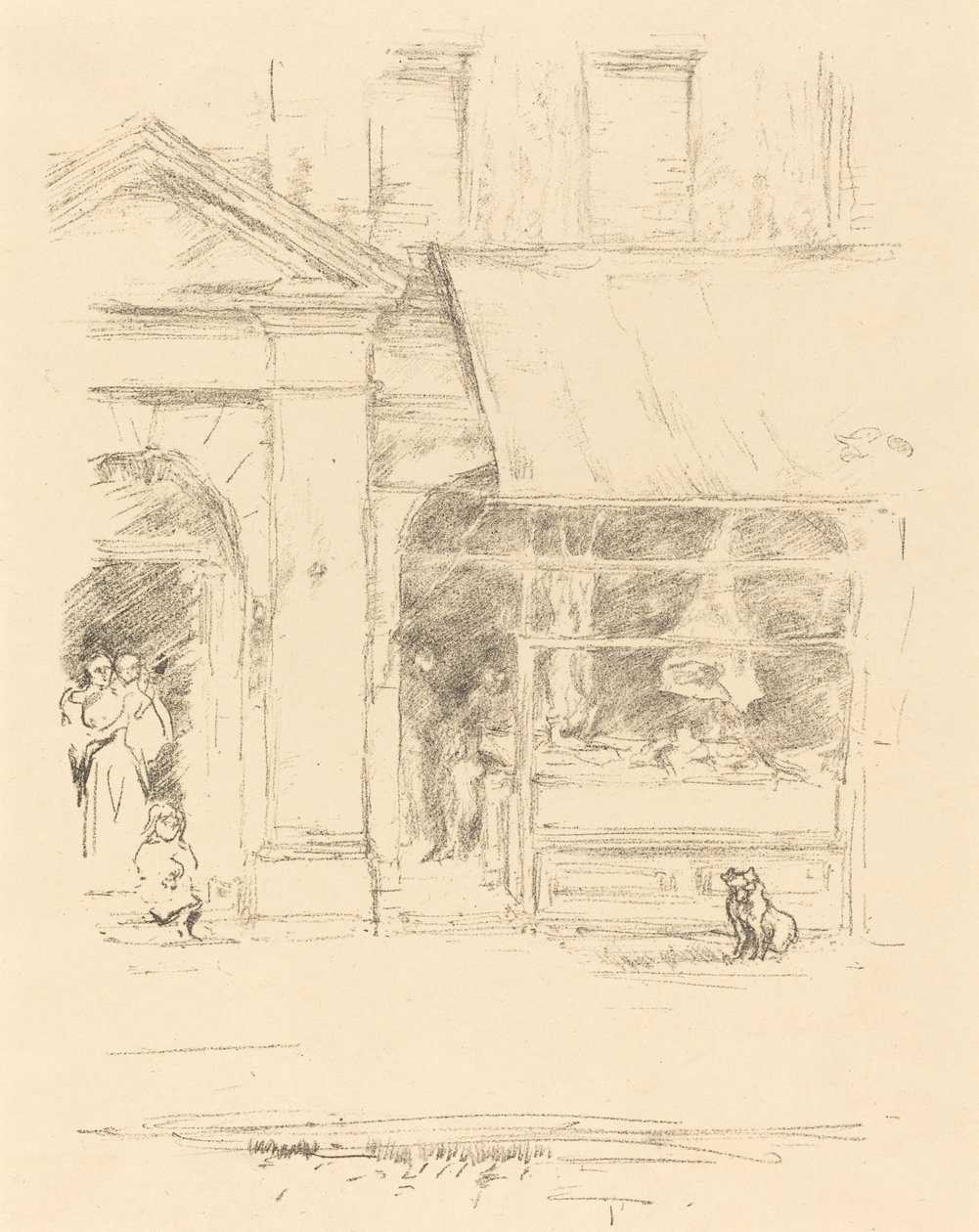 El perro del carnicero de James Abbott McNeill Whistler