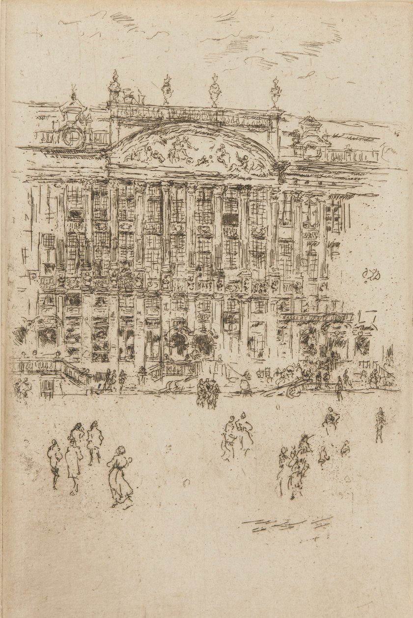 La iglesia - Adoración de Bruselas, 1887 de James Abbott McNeill Whistler
