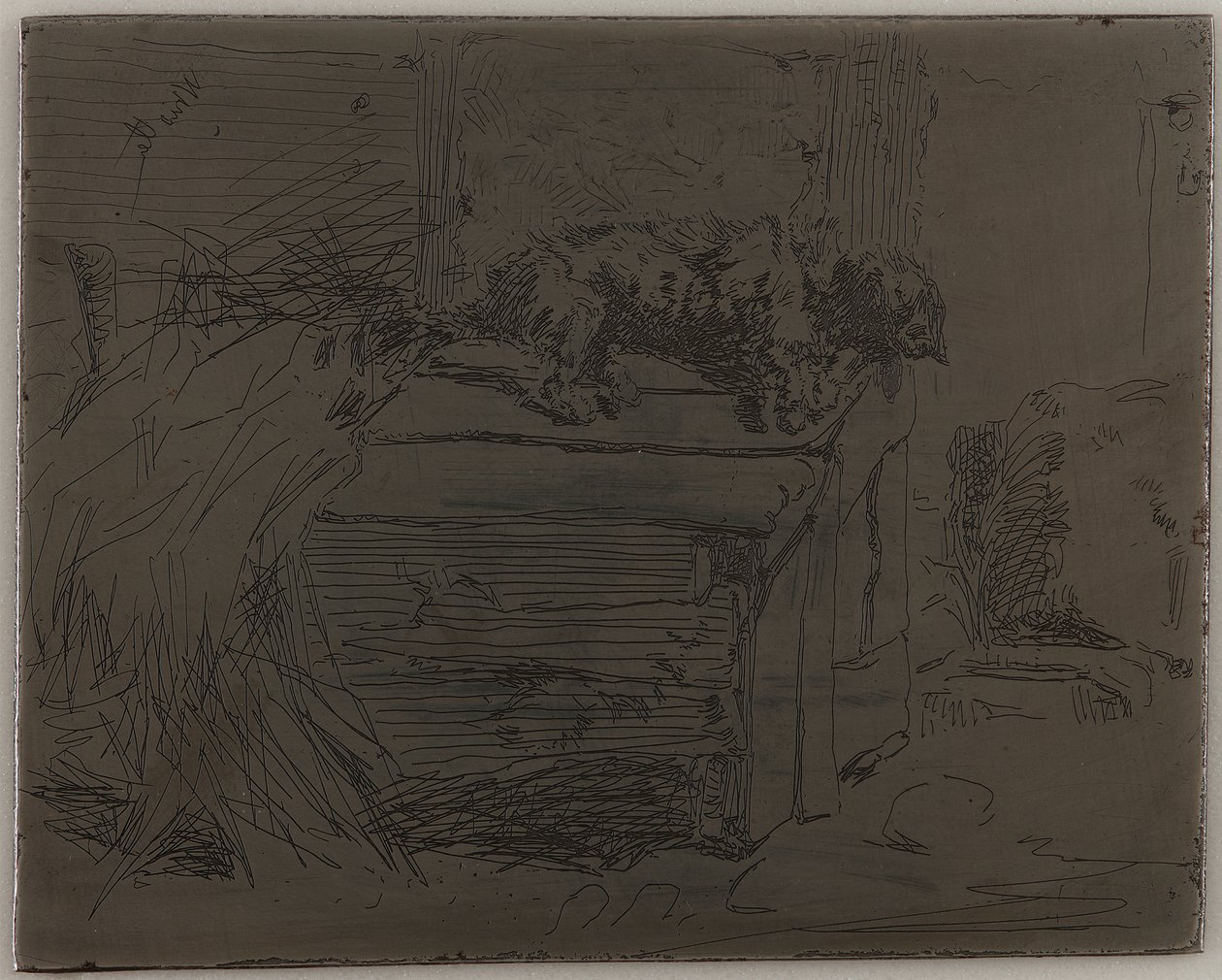 El Perro en la Perrera de James Abbott McNeill Whistler