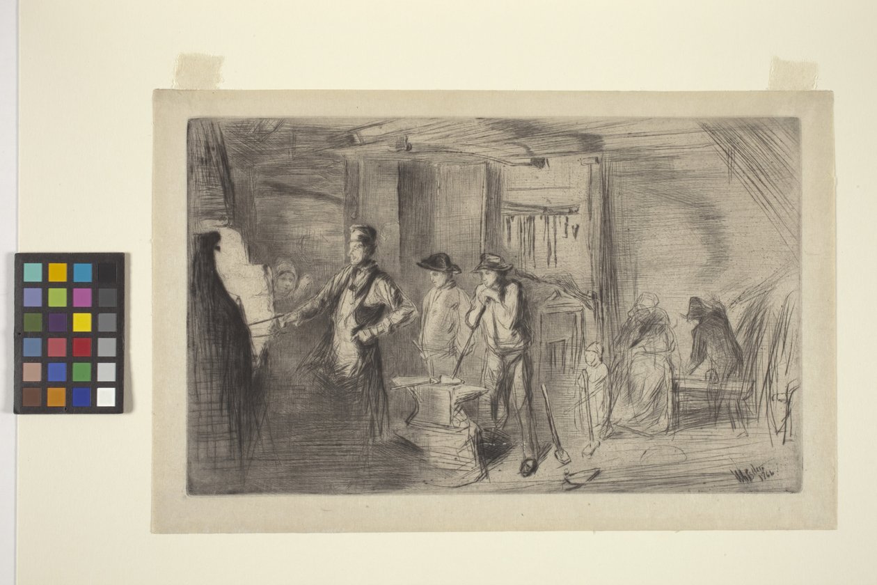 La Fragua (punta seca) de James Abbott McNeill Whistler