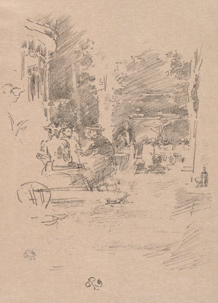 El pequeño café en el bosque, 1894 de James Abbott McNeill Whistler