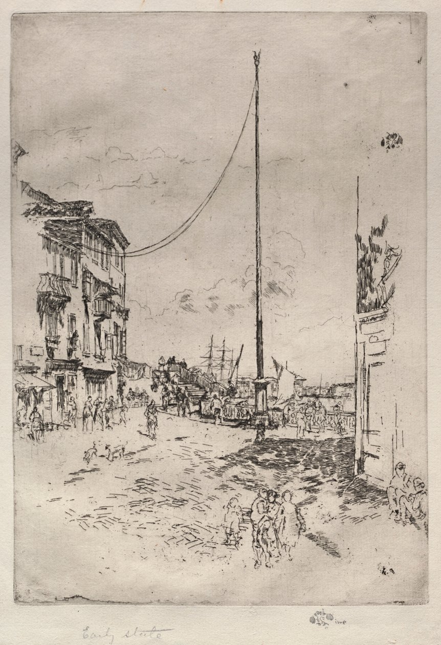 El Pequeño Mástil, 1880 de James Abbott McNeill Whistler