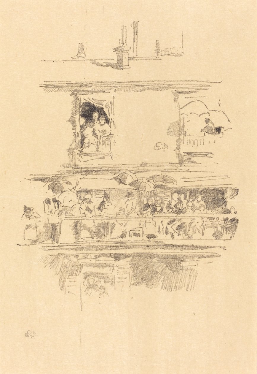 El largo balcón, 1894 de James Abbott McNeill Whistler