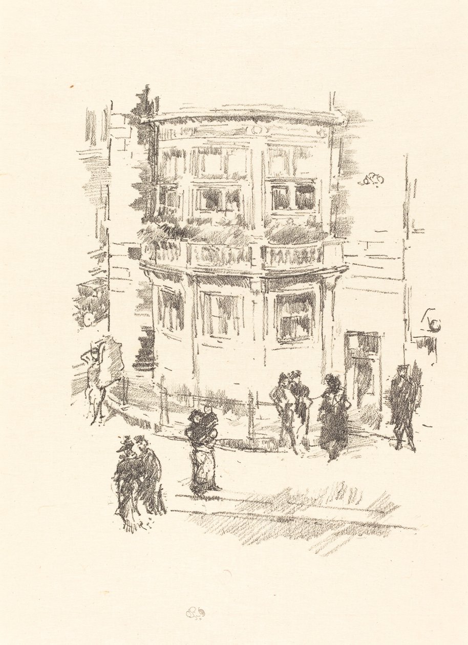 La ventana del gerente, Teatro Gaiety, 1896 de James Abbott McNeill Whistler