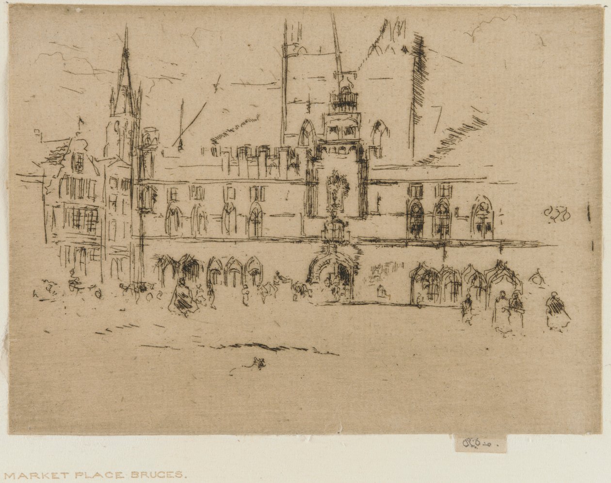 El mercado, Brujas de James Abbott McNeill Whistler