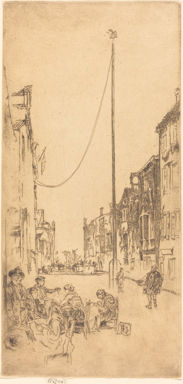 El mástil, 1879-1880 de James Abbott McNeill Whistler