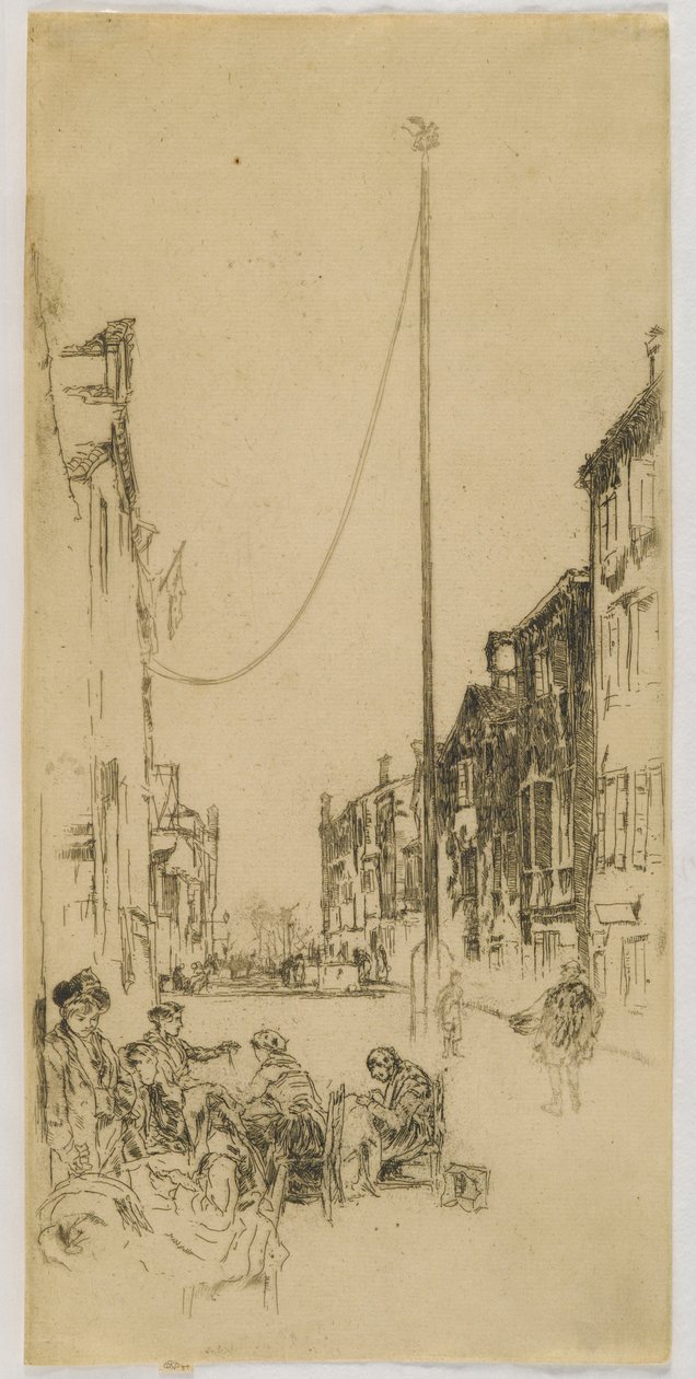 El mástil, 1880 de James Abbott McNeill Whistler