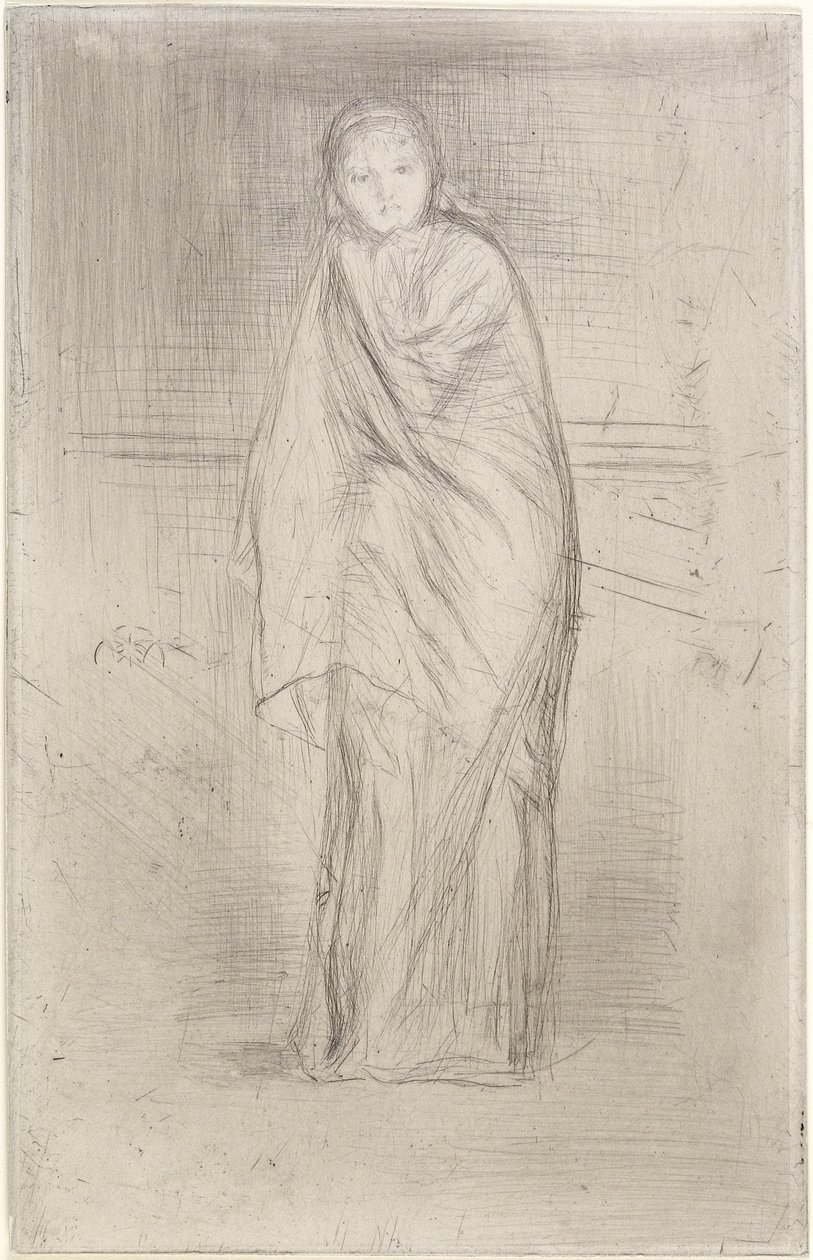 El modelo descansando, 1870 de James Abbott McNeill Whistler