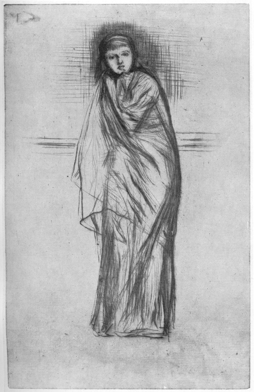 El modelo descansando, siglo XIX, 1904 de James Abbott McNeill Whistler