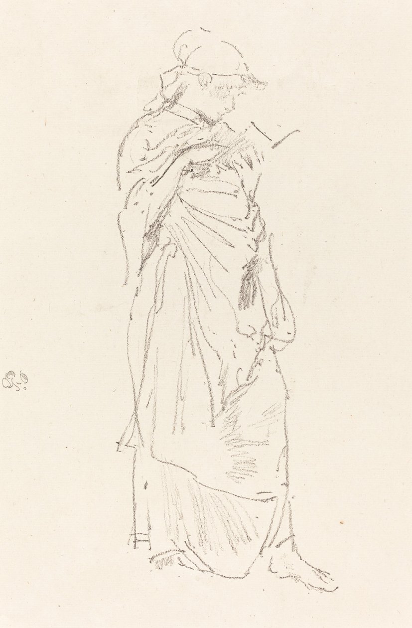 La novela: niña leyendo, c. 1889 de James Abbott McNeill Whistler