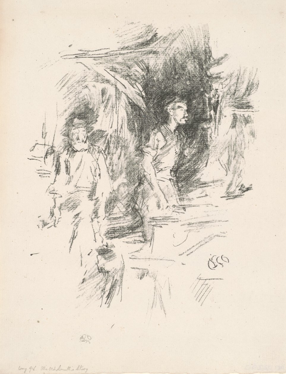 La historia del viejo herrero, 1895 de James Abbott McNeill Whistler