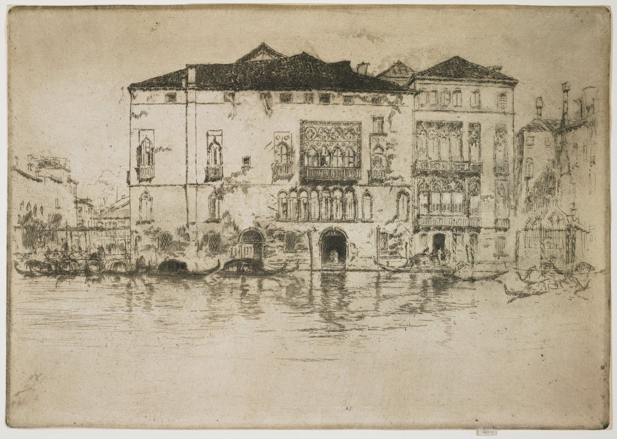 Los palacios de la primera serie veneciana de James Abbott McNeill Whistler