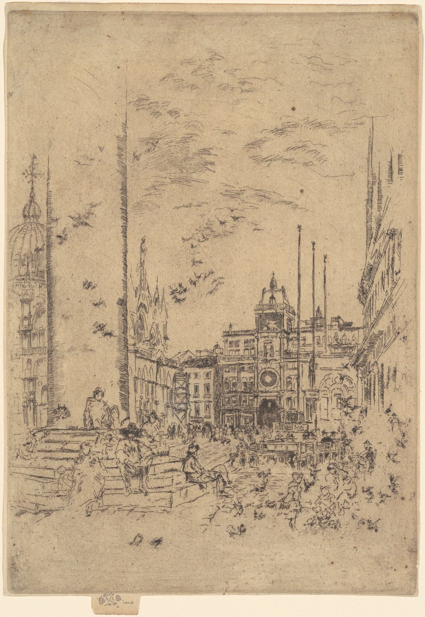 La Piazzetta, 1879-1880 de James Abbott McNeill Whistler