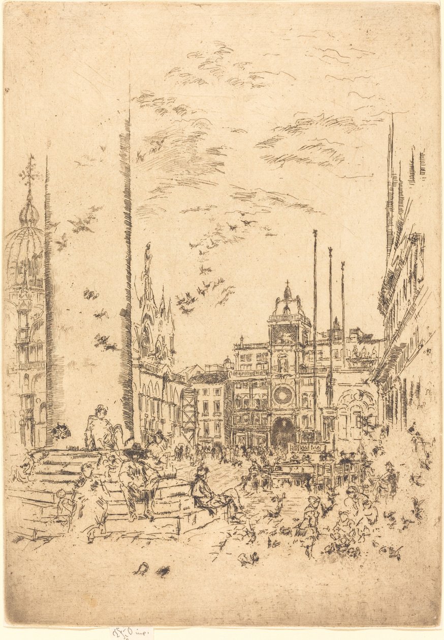 La Piazzetta de James Abbott McNeill Whistler