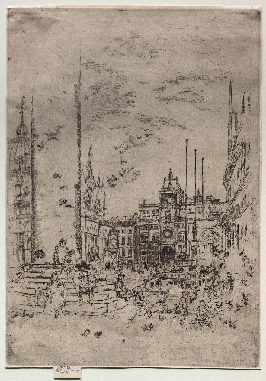 La Piazzetta, 1880 de James Abbott McNeill Whistler