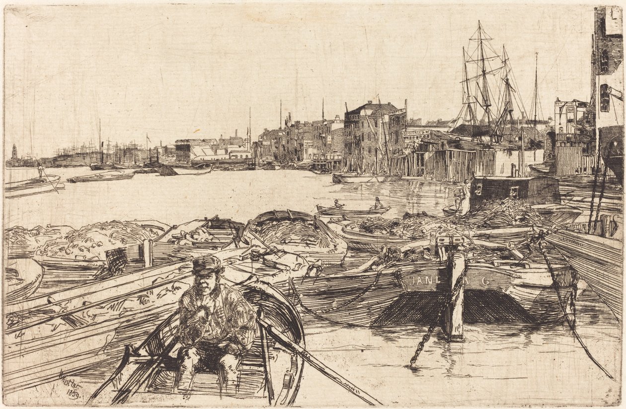 La piscina, 1859 de James Abbott McNeill Whistler