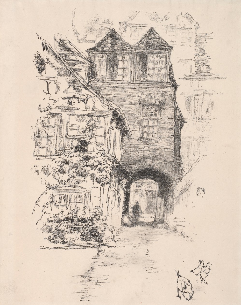 La Casa del Sacerdote, Rouen, 1894 de James Abbott McNeill Whistler