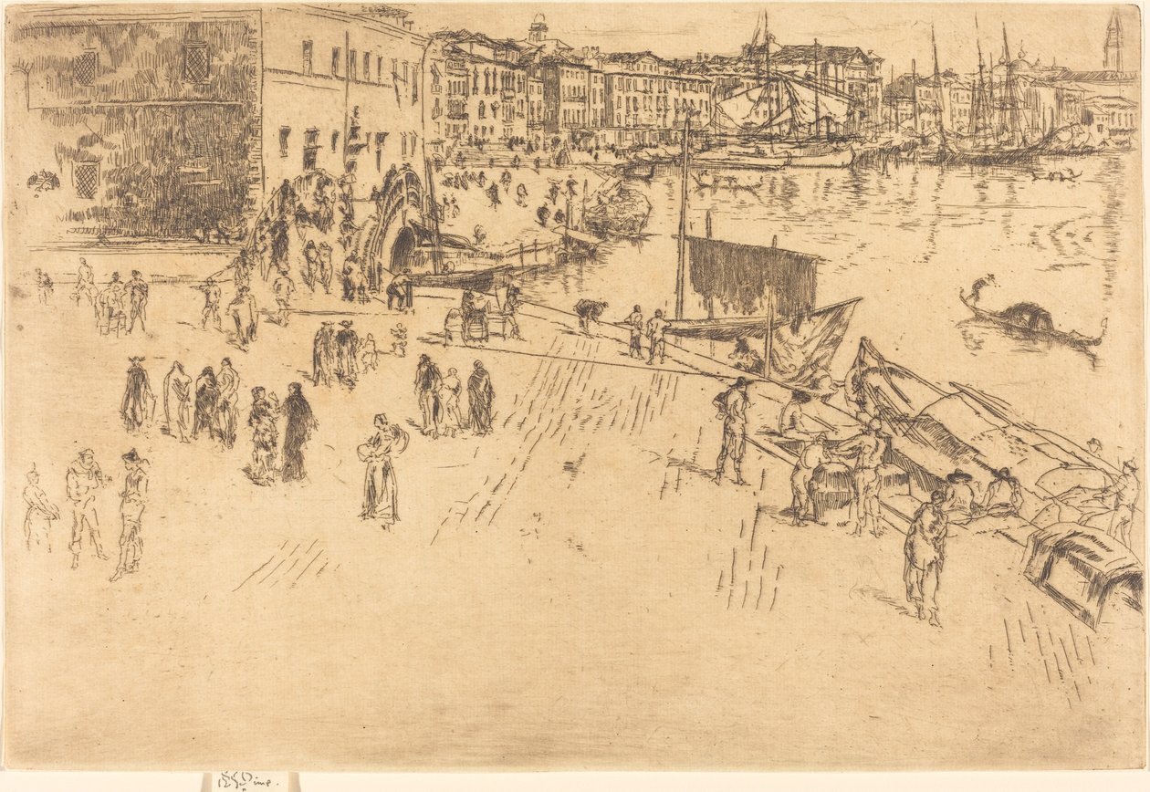 La Riva, No.I, 1879-1880 de James Abbott McNeill Whistler
