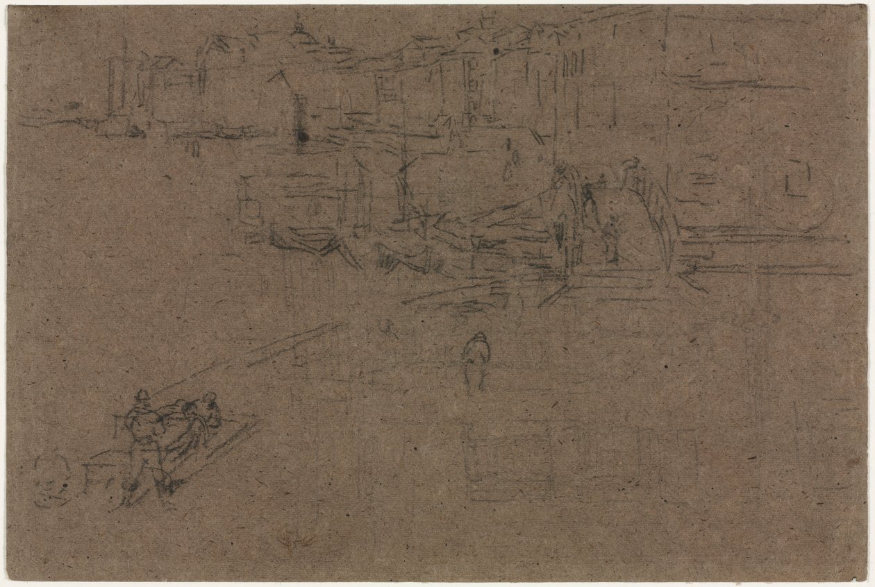 La Riva, Venecia de James Abbott McNeill Whistler