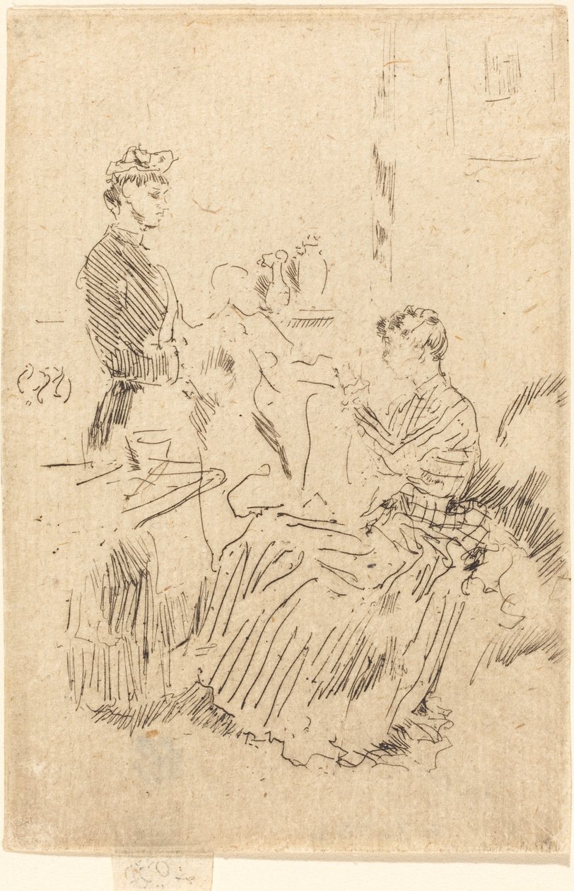 La costurera, c. 1884-1886 de James Abbott McNeill Whistler