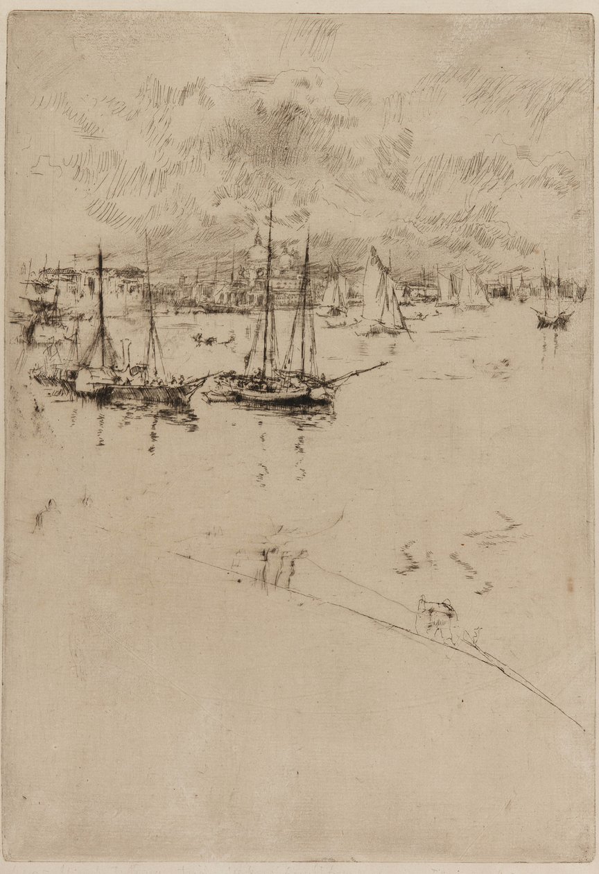 El Barco de Vapor, Venecia, 1879-1880 de James Abbott McNeill Whistler