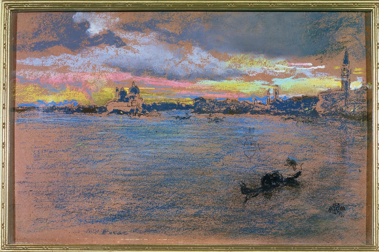 La Tormenta - Atardecer, 1880 de James Abbott McNeill Whistler