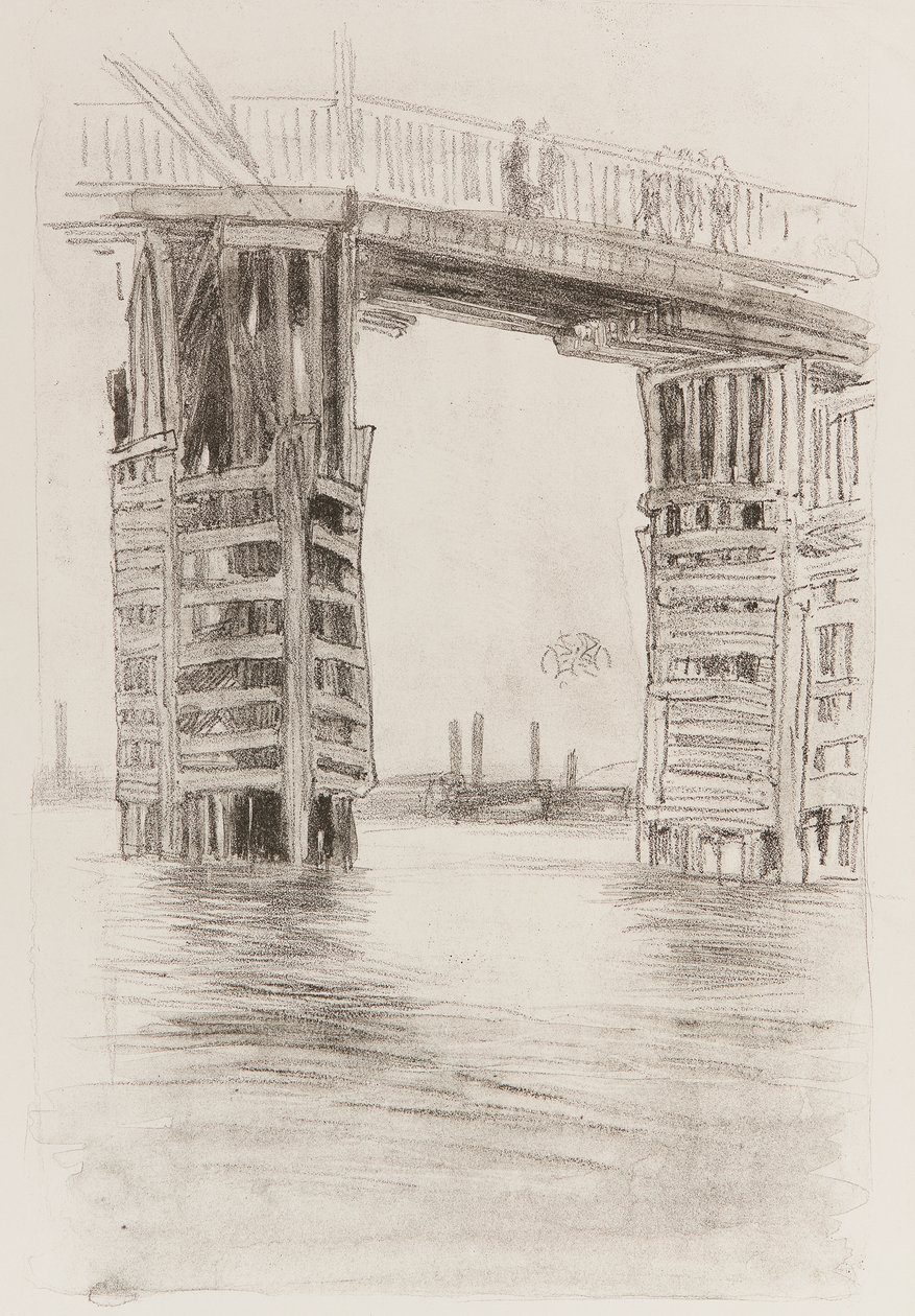 El puente alto, 1878 de James Abbott McNeill Whistler