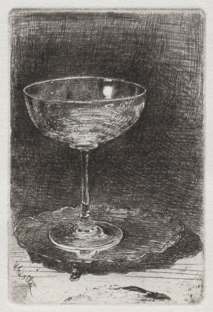 La copa de vino, 1858 de James Abbott McNeill Whistler