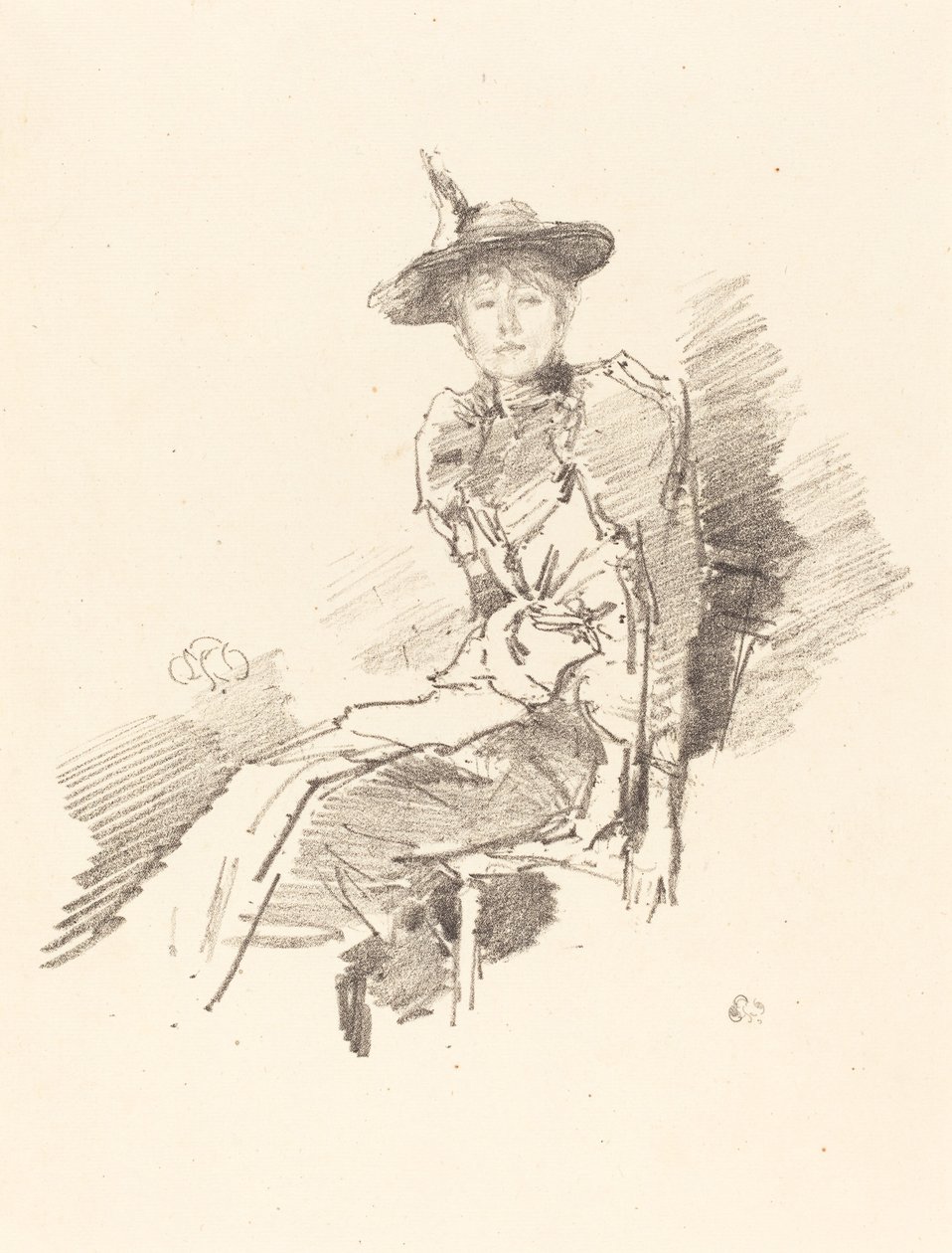 El sombrero alado, 1890 de James Abbott McNeill Whistler