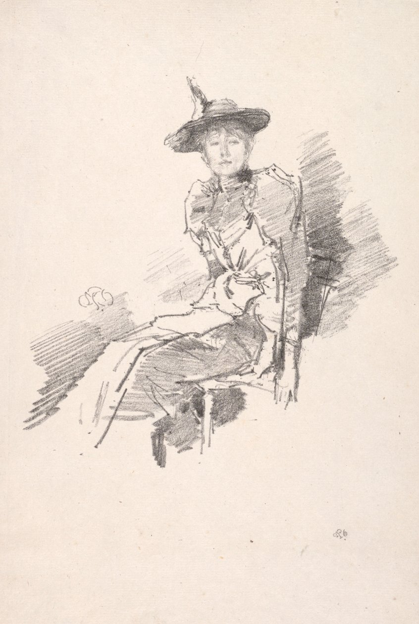El Sombrero Alado de James Abbott McNeill Whistler
