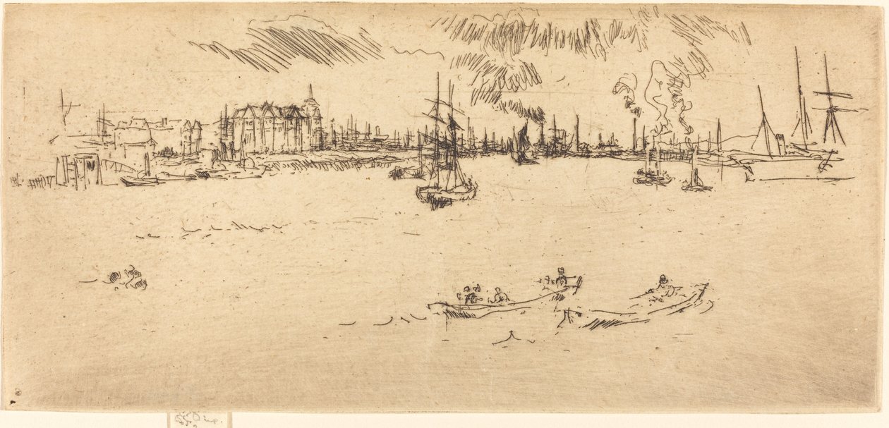 Tilbury, 1887 de James Abbott McNeill Whistler