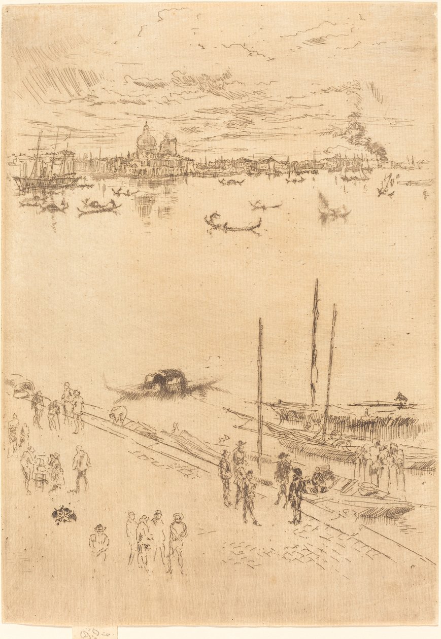 Venecia Vertical, 1879-1880 de James Abbott McNeill Whistler