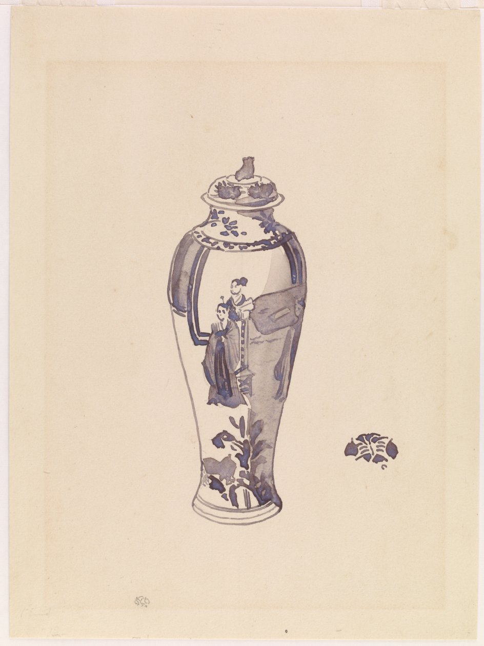 Jarrón con cuerpo ligeramente abultado, 1876-1878 de James Abbott McNeill Whistler